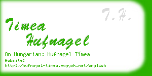 timea hufnagel business card