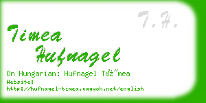 timea hufnagel business card